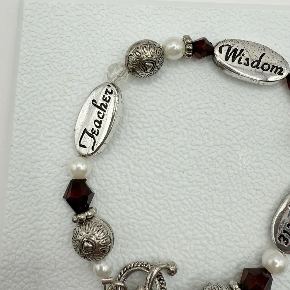Expressively Yours Teacher Charm Bracelet | Inspire Wisdom Gift